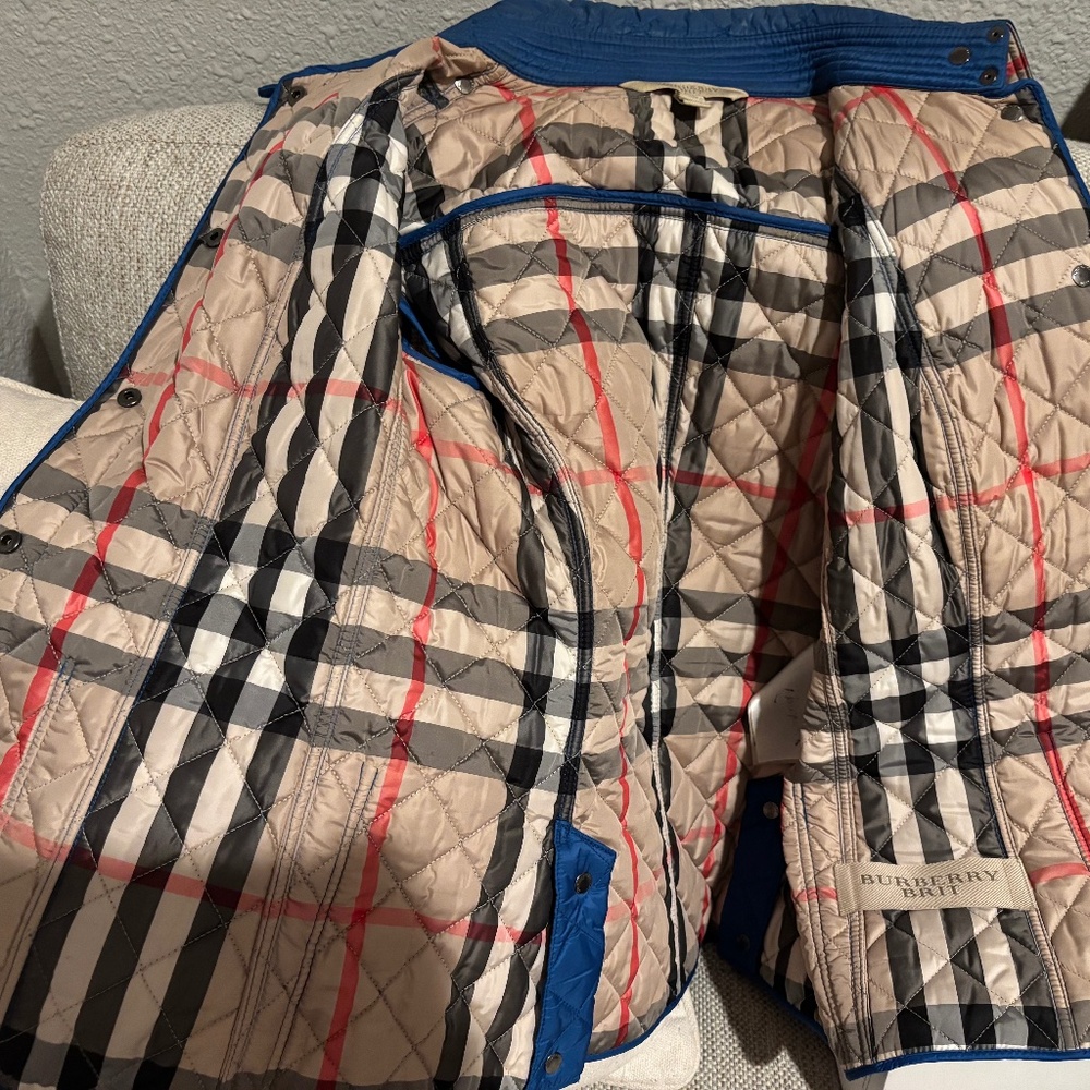 Burberry Blue Jacket.